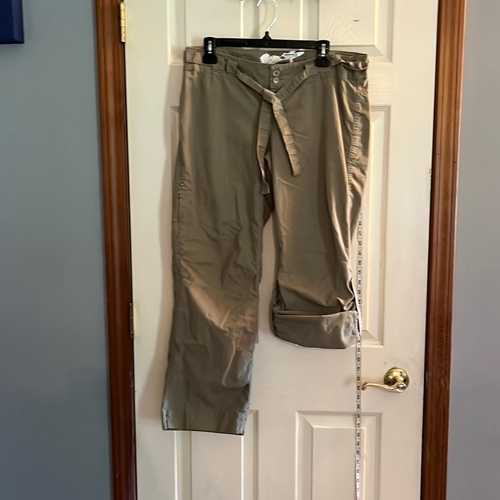 Blurr- medium-green, hiking pants. pants can be made into capris with buttons